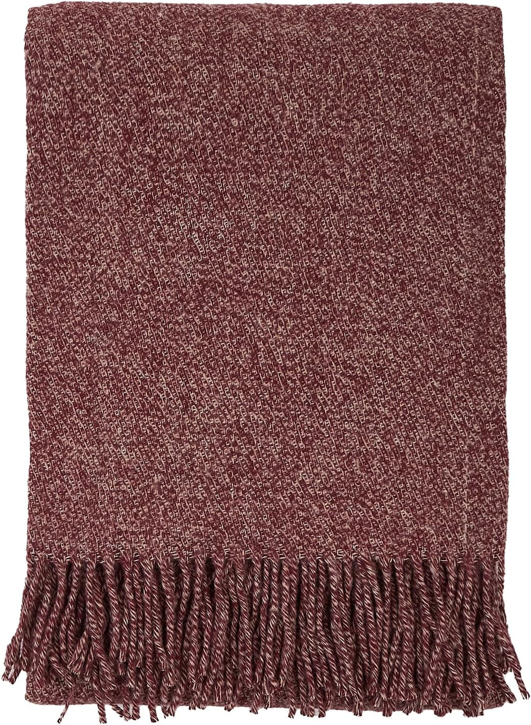 Merino Throw Blanket - Fringed Design