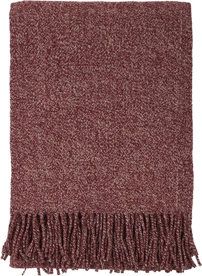 Merino Throw Blanket - Fringed Design
