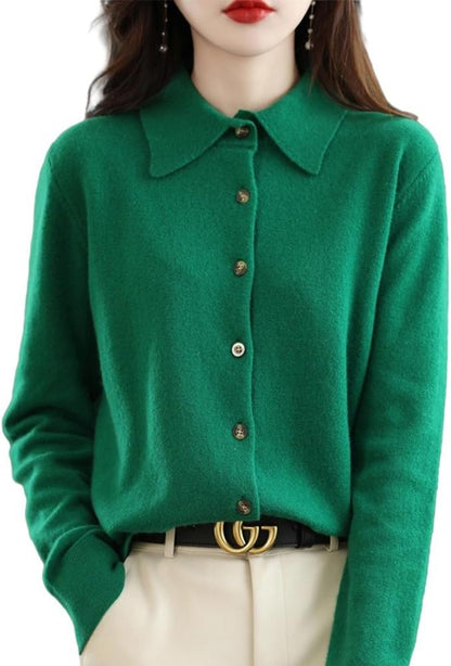 Merino Knitted Jacket – Relaxed Draped Style