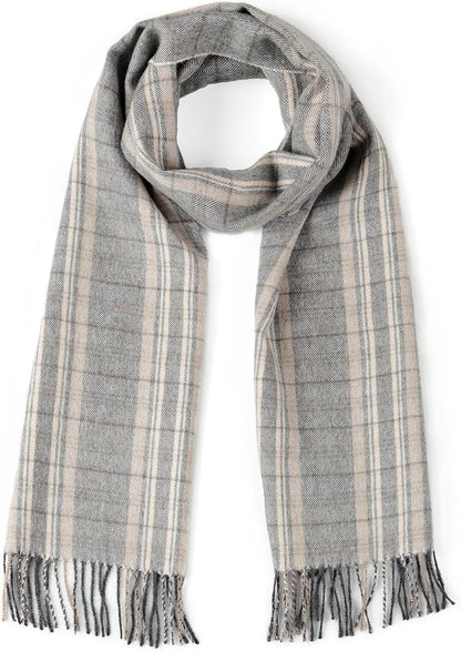 Plaid Alpaca Scarf – Classic Flannel Wrap