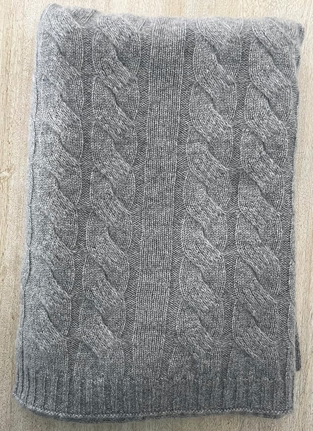 Cashmere Throw Blanket – Charcoal