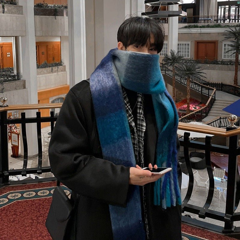 Color Matching High - grade Scarf For Men And Women Autumn And Winter Thick - Alpaca House