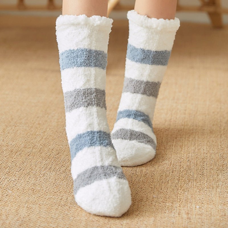 Coral Fleece Floor Socks Adult Wool Socks Postpartum Thicken Autumn And Winter Warmth - Alpaca House