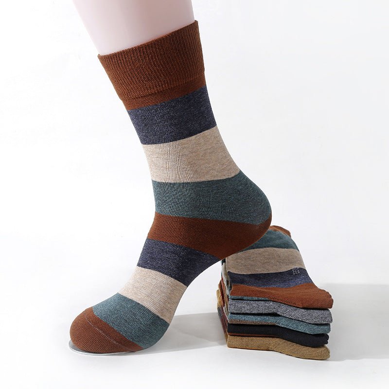 Cotton Colored Fashionable Casual Socks For Men - Alpaca House