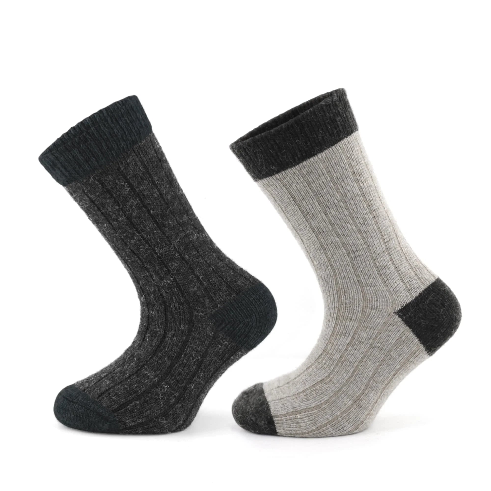 Alpaca Wool Socks for Kids | Brown Wool Socks for Toddlers