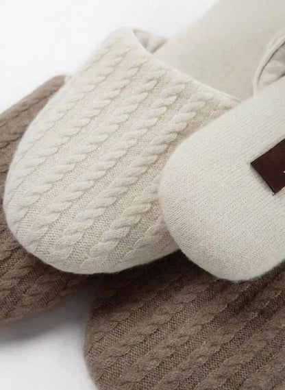 Cashmere Slippers – Ribbed