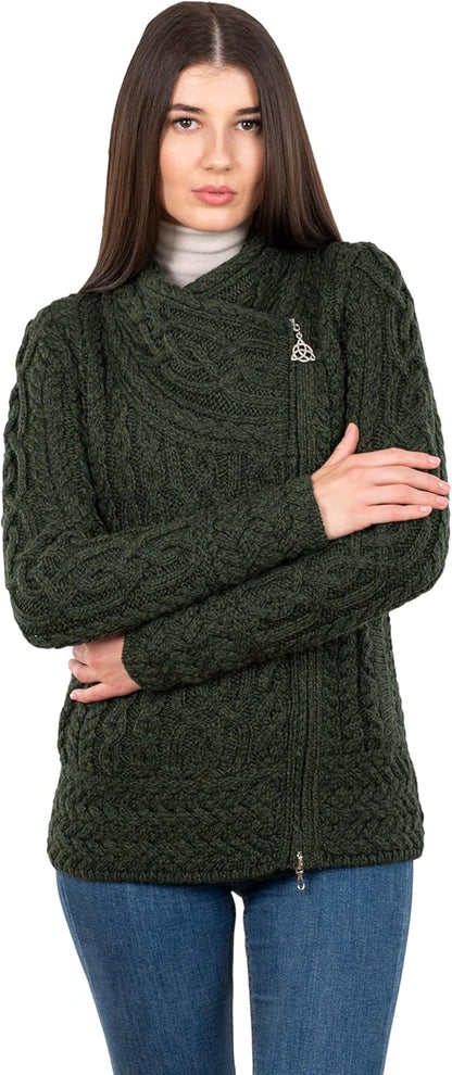 Merino Knitted Jacket – Natural Merino Knitwear