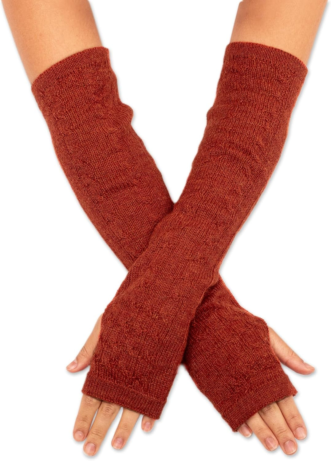 Handloomed Alpaca Gloves – Artisan Fingerless Style