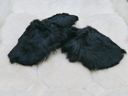 Baby Alpaca Slippers – Black