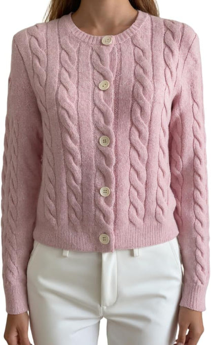 Merino Wool Knitted Jacket – Soft & Classic Knit