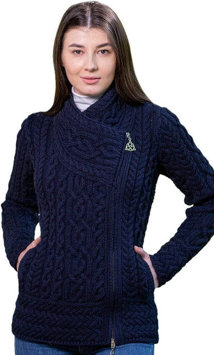 Merino Knitted Jacket – Natural Merino Knitwear