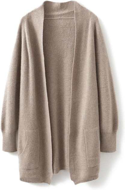 Merino Knitted Jacket – Relaxed Fit with Pockets