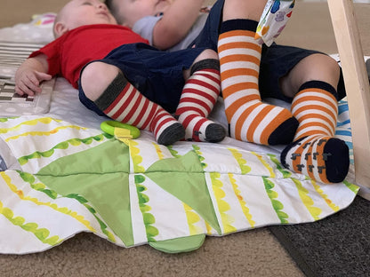 Kids’ Alpaca Wool Socks – Stripes Design