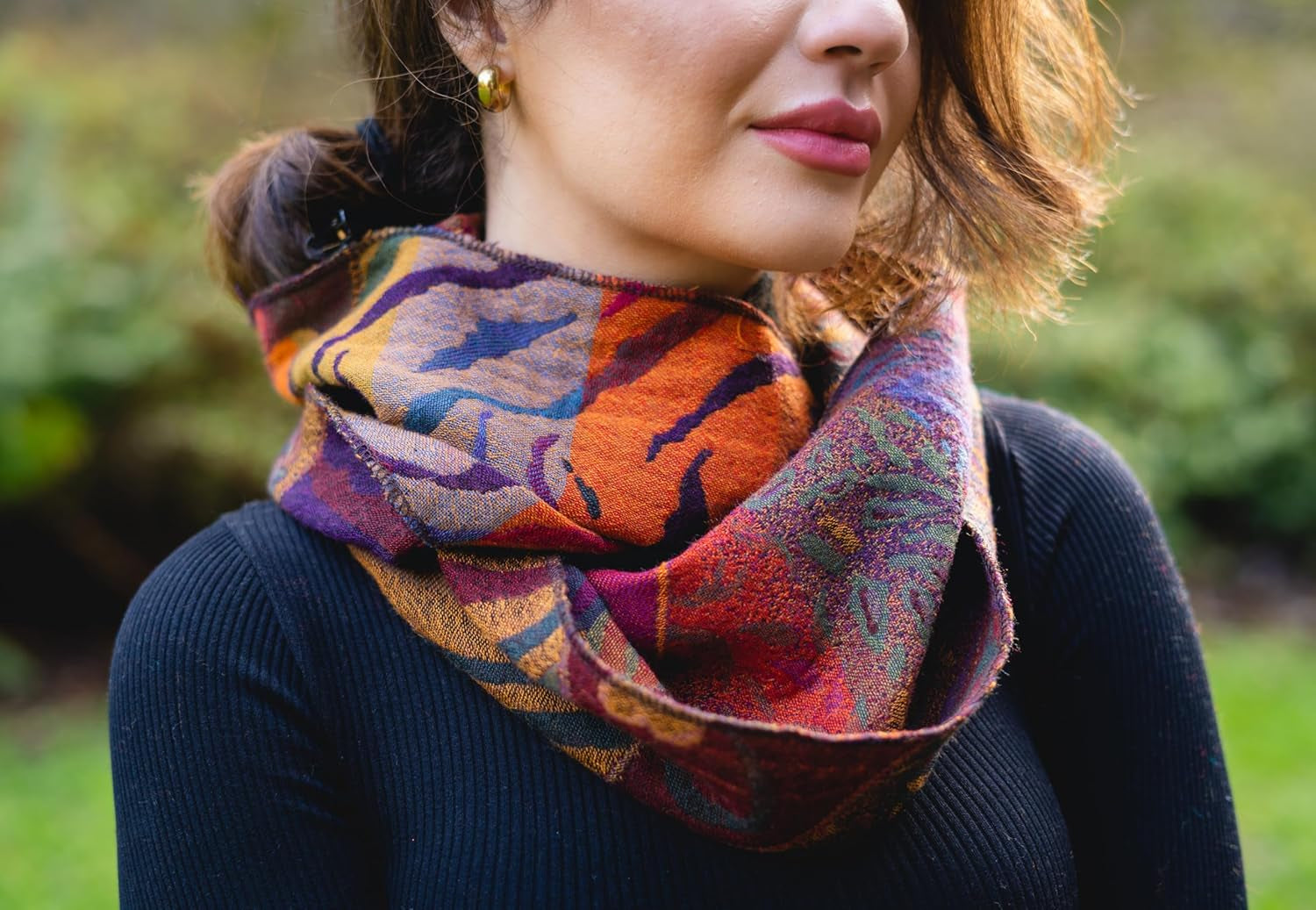 Merino Scarf – Reversible Style