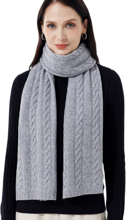 Cashmere Scarf – Cable Stitch Scarf