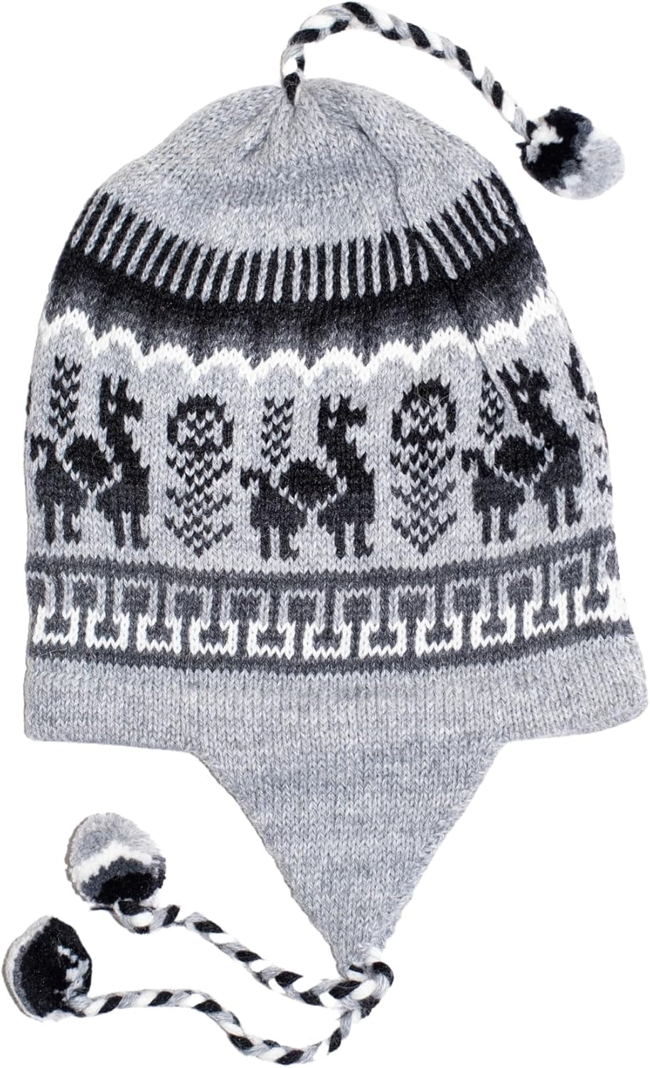 Alpaca Hat – Gray with Earflaps