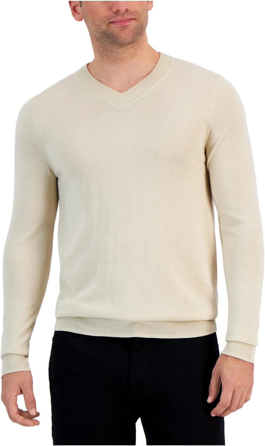 Long Sleeve Merino Sweater – Cream