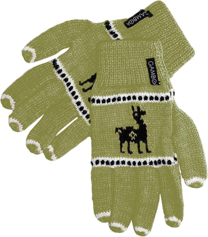 Alpaca Wool Gloves for Women Winter Knit Mittens for Womens