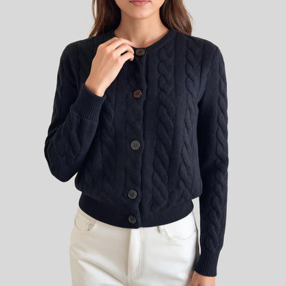 Merino Wool Knitted Jacket – Soft & Classic Knit