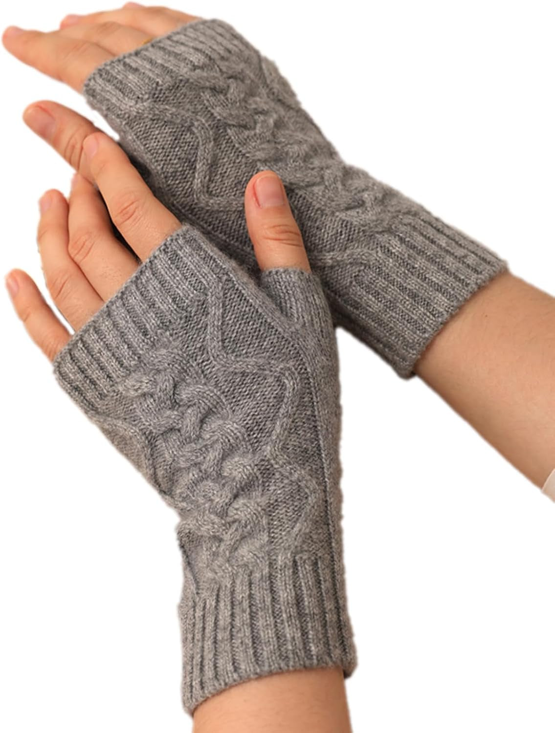 Cashmere Fingerless Gloves – Warm & Soft