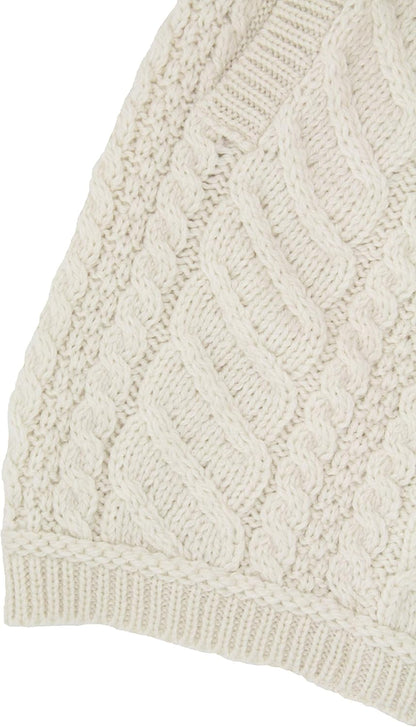 Natural Merino Jacket –Timeless Knit with Button Closure