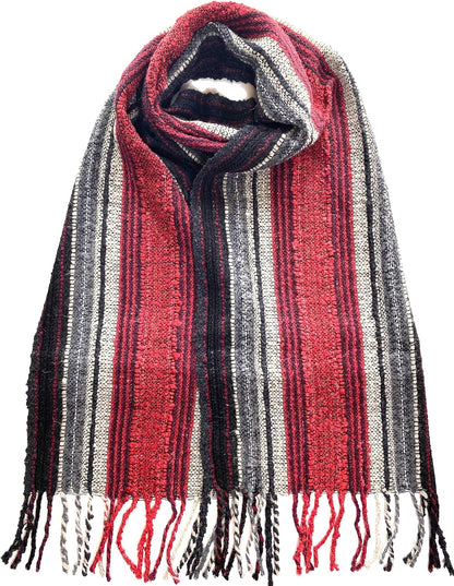 Baby Alpaca Scarf – Handwoven Multicolor Elegance