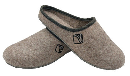 Merino Wool Slippers – Graphite Wool Slip-Ons