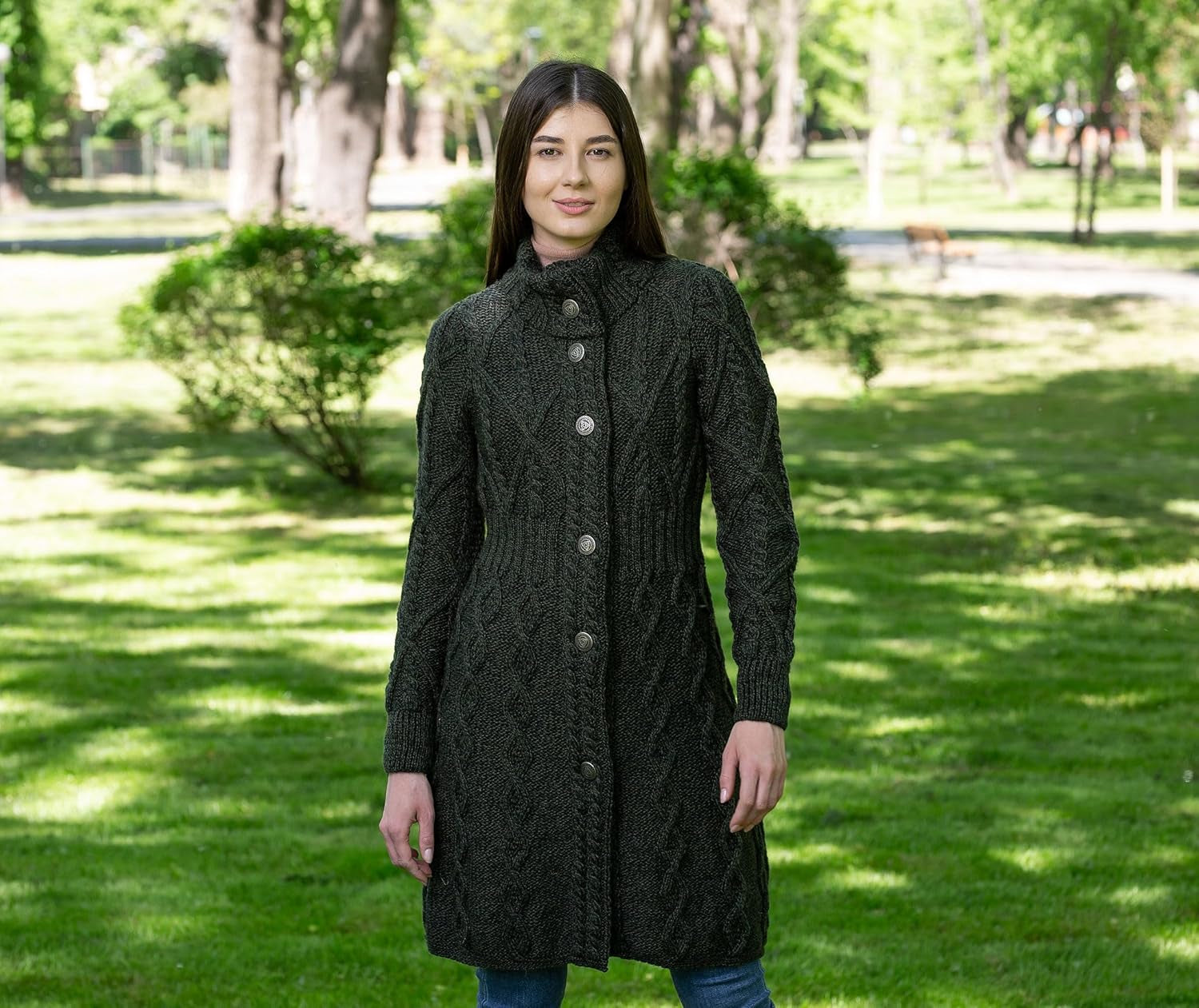 Merino Knitted Jacket –Textured Knit