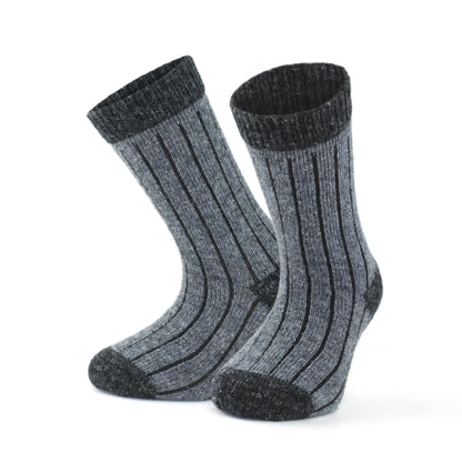 Alpaca Wool Socks for Kids | Brown Wool Socks for Toddlers