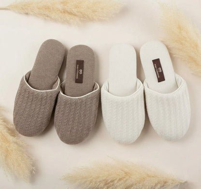 Cashmere Slippers – Ribbed
