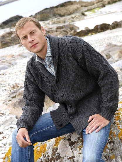 Merino Wool Sweater – Classic Cable Knit Comfort