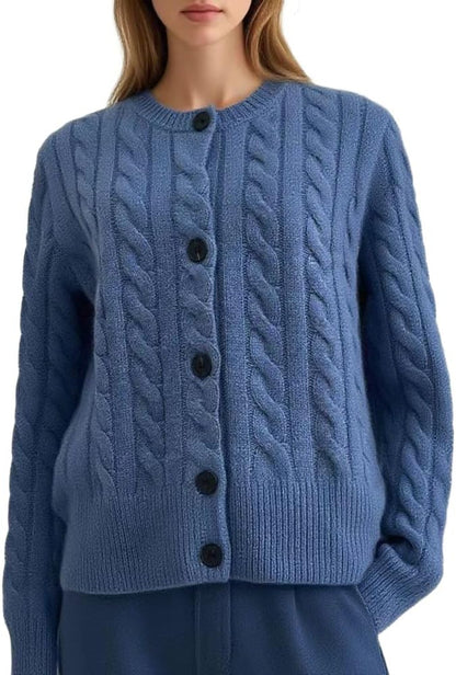 Merino Wool Knitted Jacket – Soft & Classic Knit