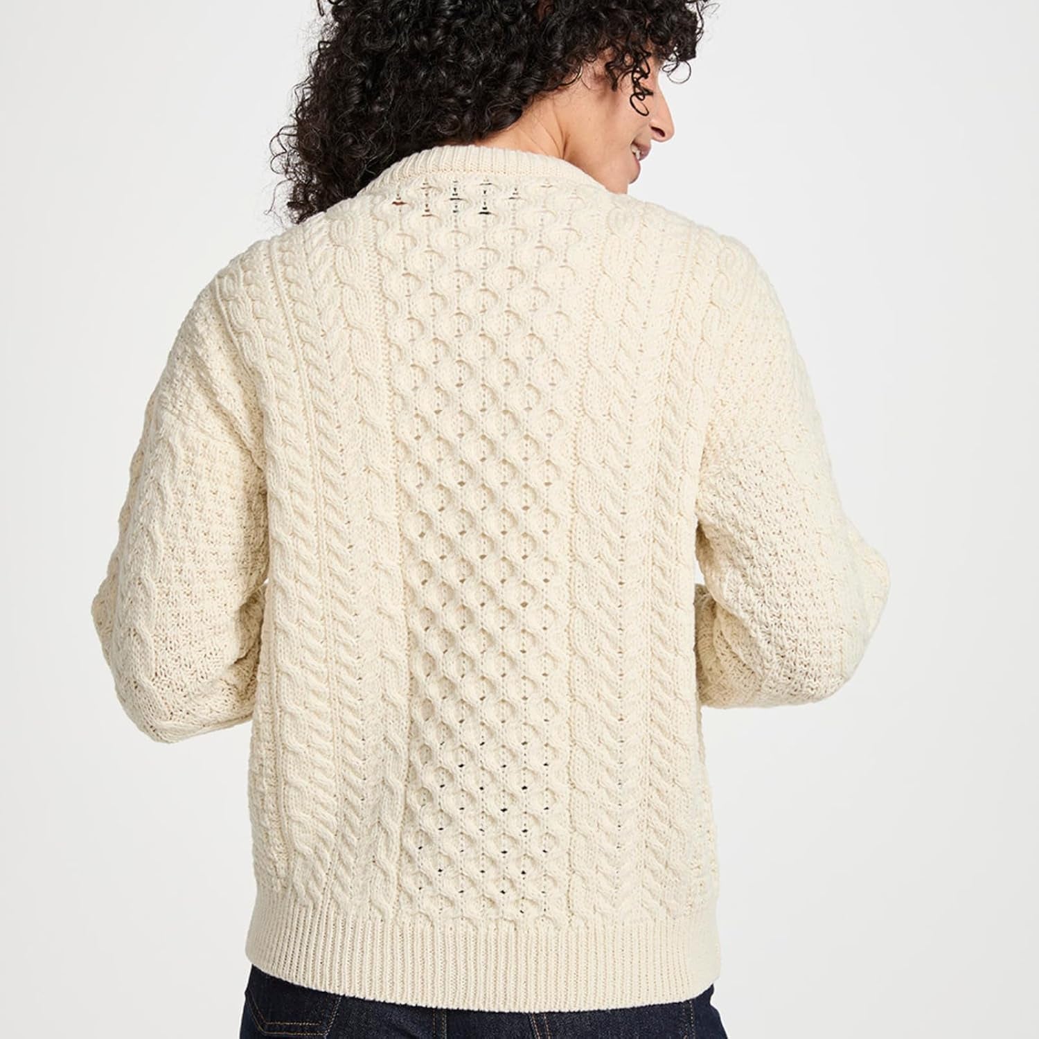 Merino Knitted Jacket – Beige