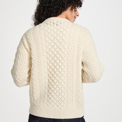 Merino Knitted Jacket – Beige