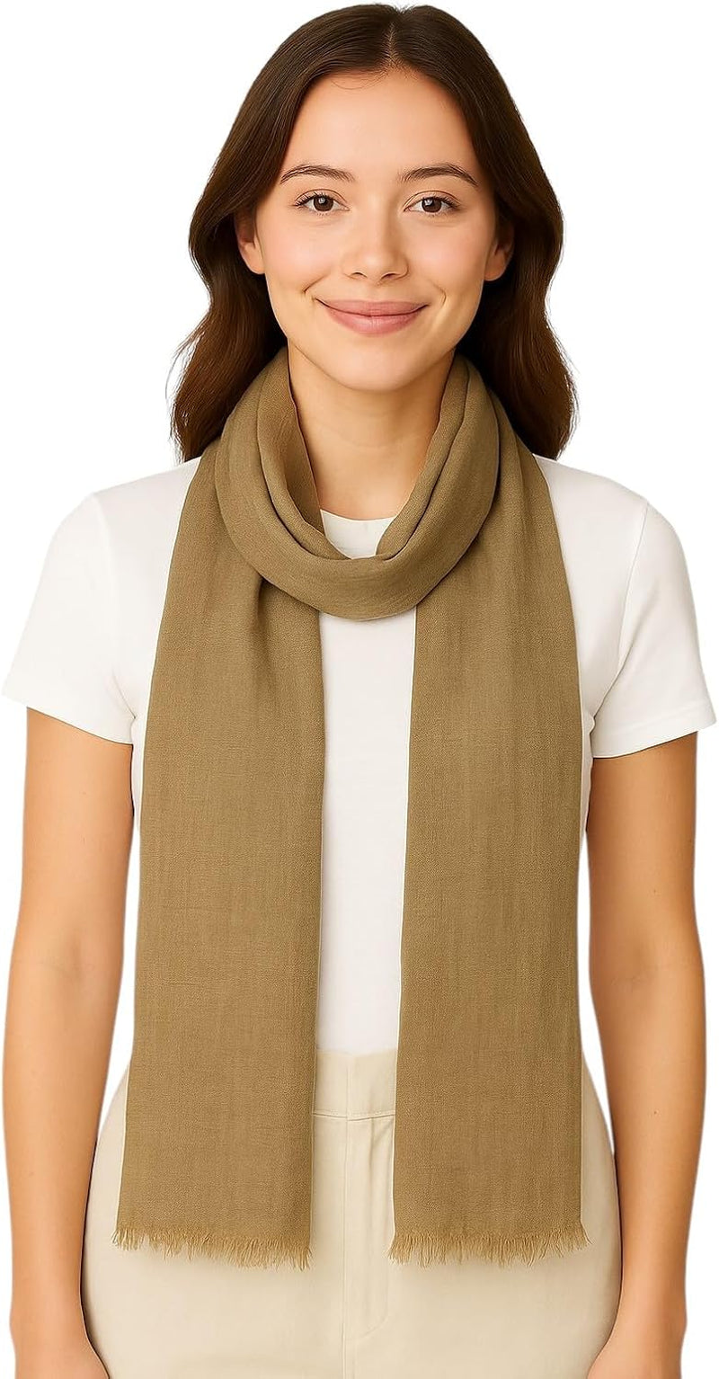 Merino Wool Scarf – Spring Style