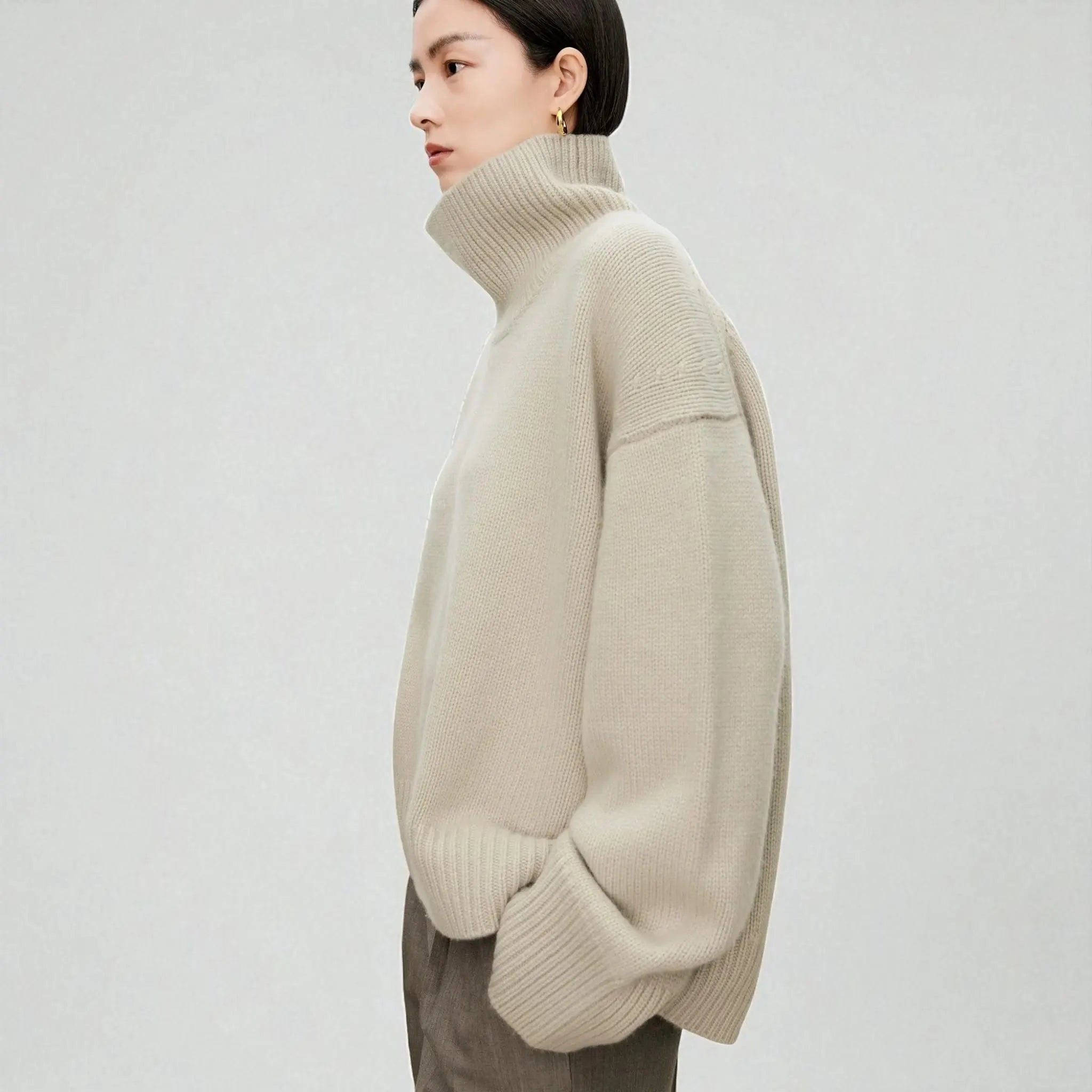 Merino Wool Sweater – Loose Design