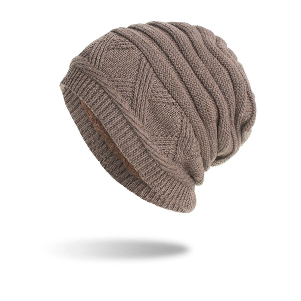 Horizontal Thermal Pullover Hat Knitted Wool - Alpaca House