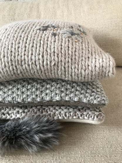 Alpaca Pillow Cover – Light Grey