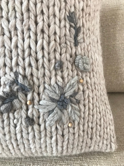 Alpaca Pillow Cover – Light Grey