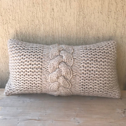 Alpaca Pillow Cover – Cable Knit