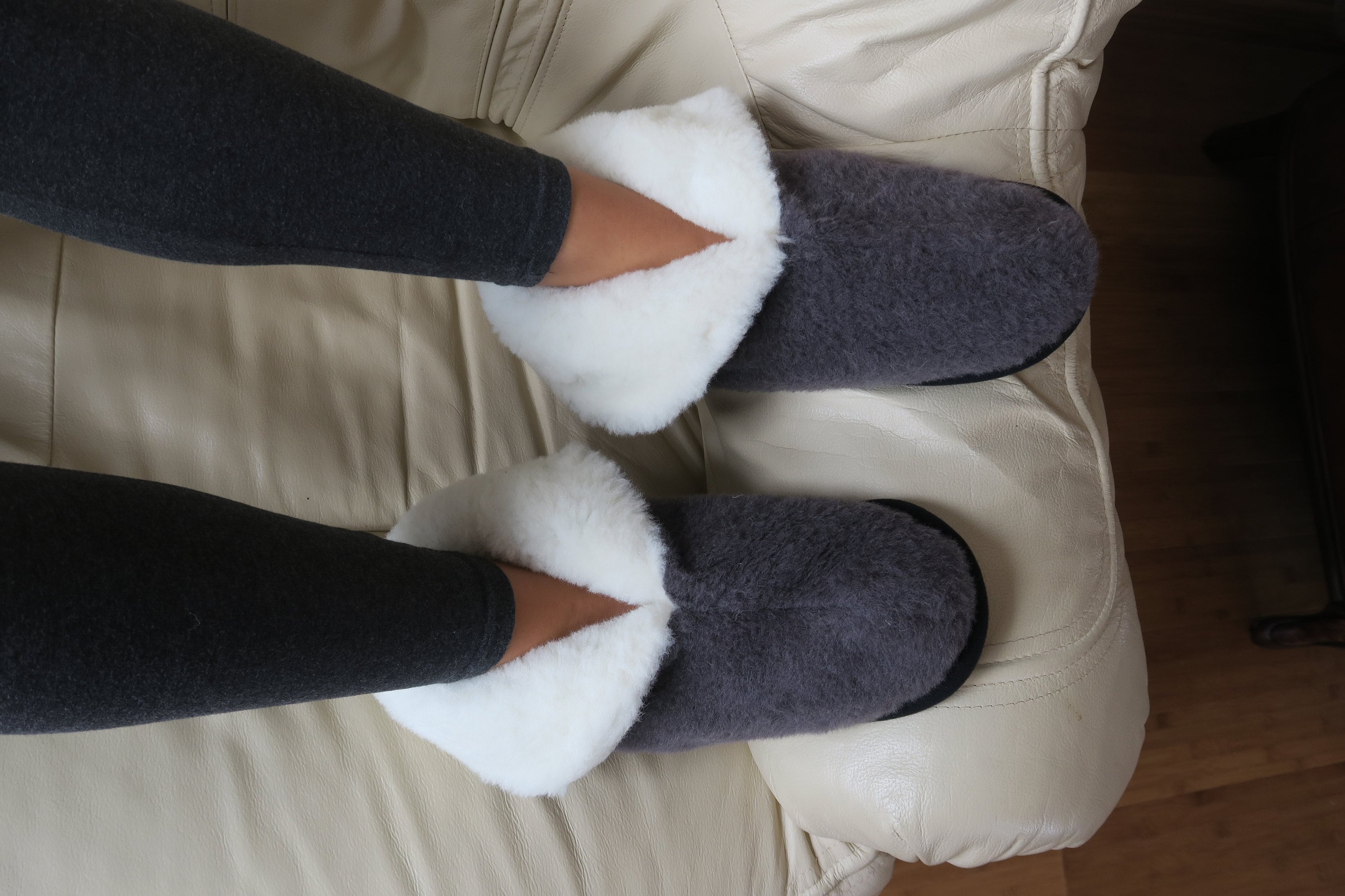 Alpaca Wool Slippers – Soft Warm
