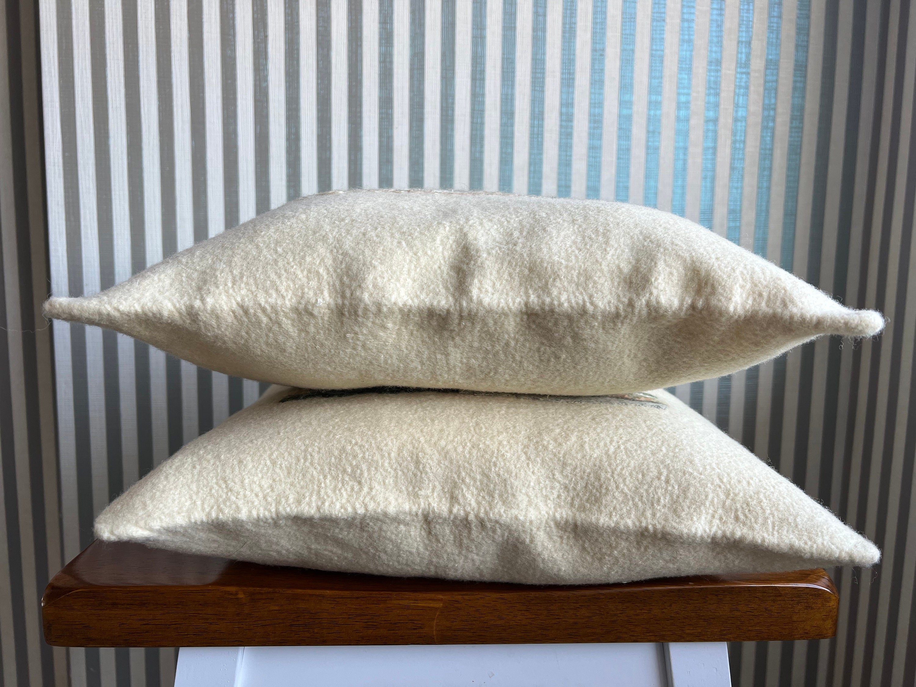 Merino Wool Pillow Cover – Textural Stripes