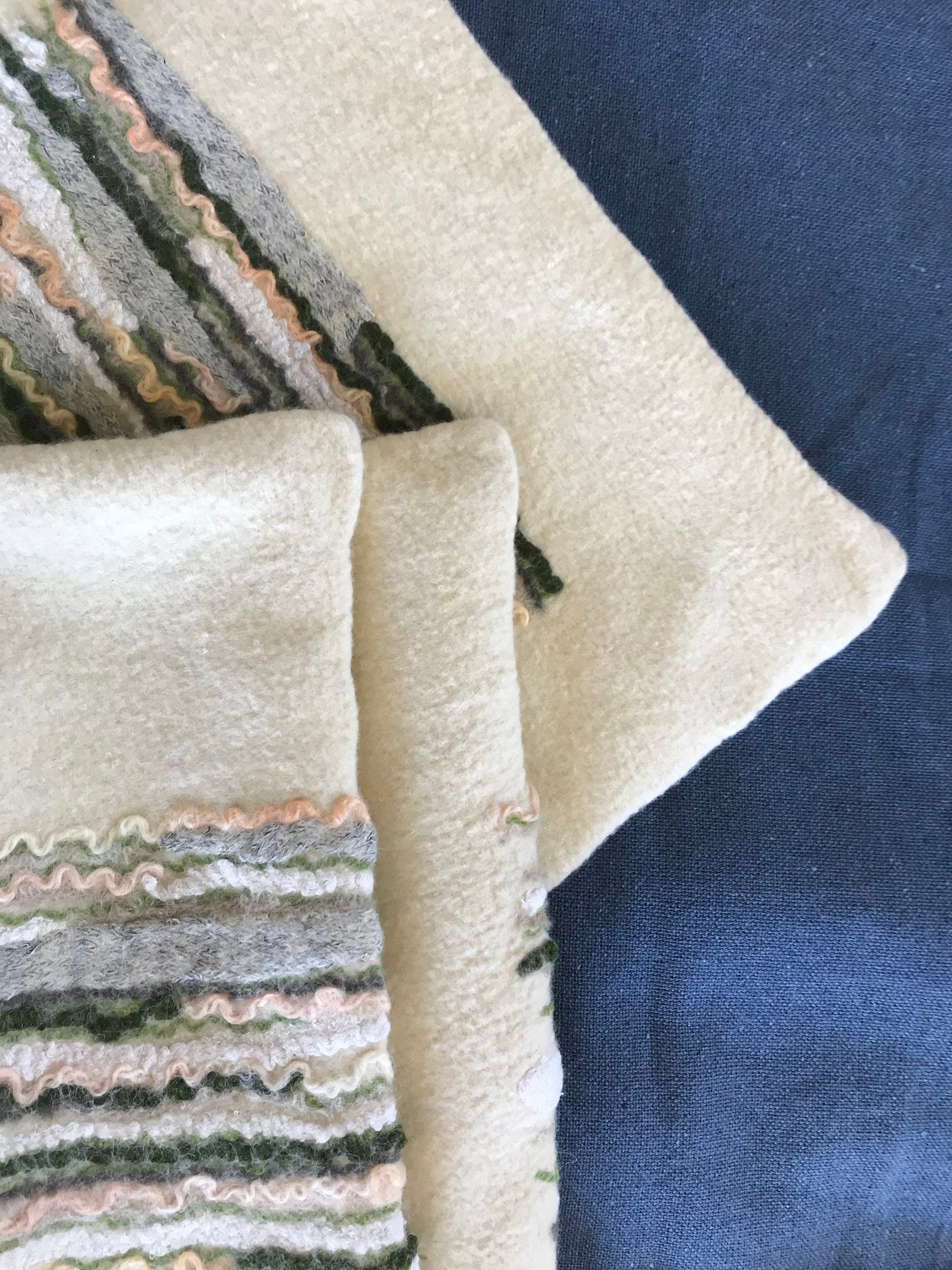 Merino Wool Pillow Cover – Textural Stripes