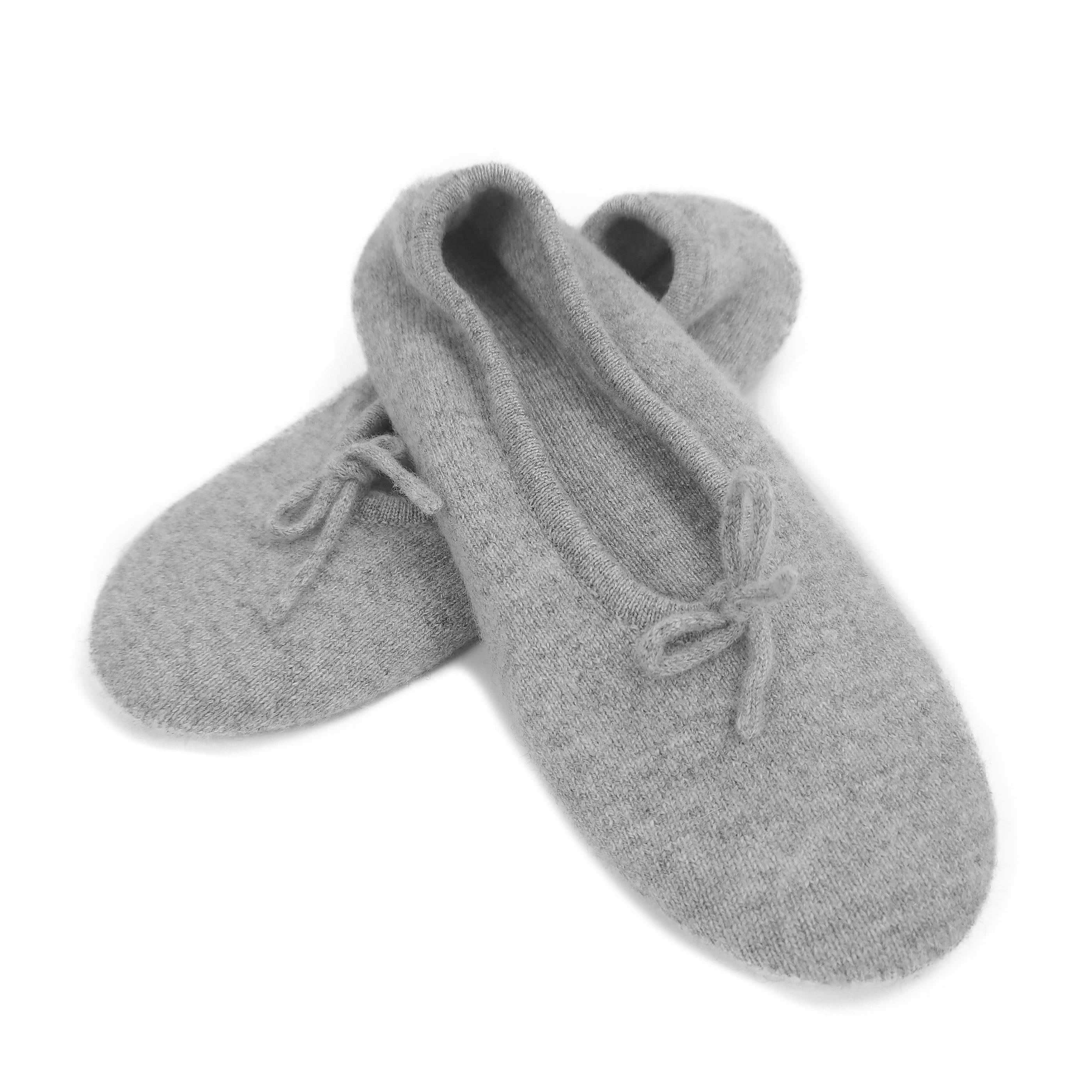 Cashmere Knitted Slippers – Handmade