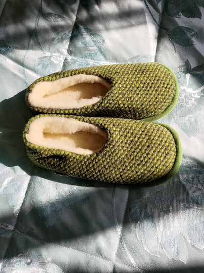 Merino Wool Slippers - Winter Design