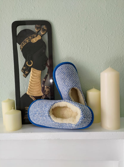 Merino Wool Slippers - Winter Design