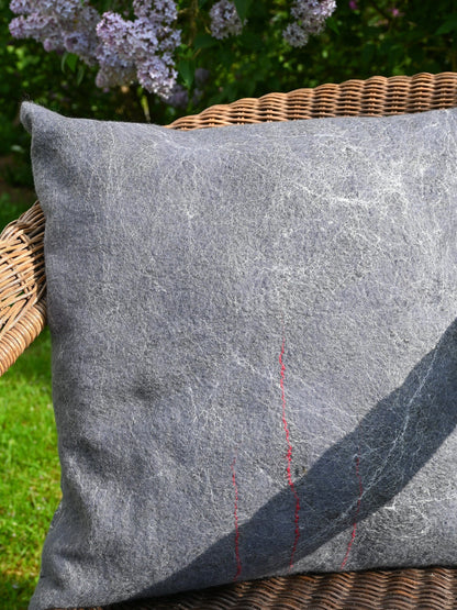 Merino Wool Cushion – Grey