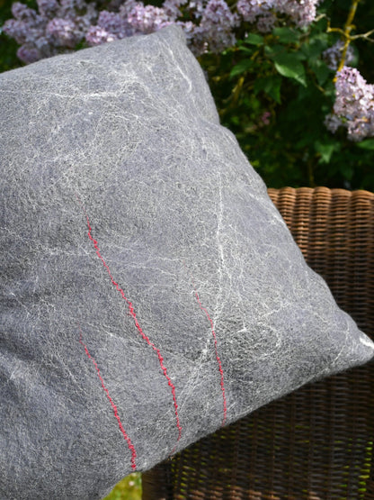 Merino Wool Cushion – Grey