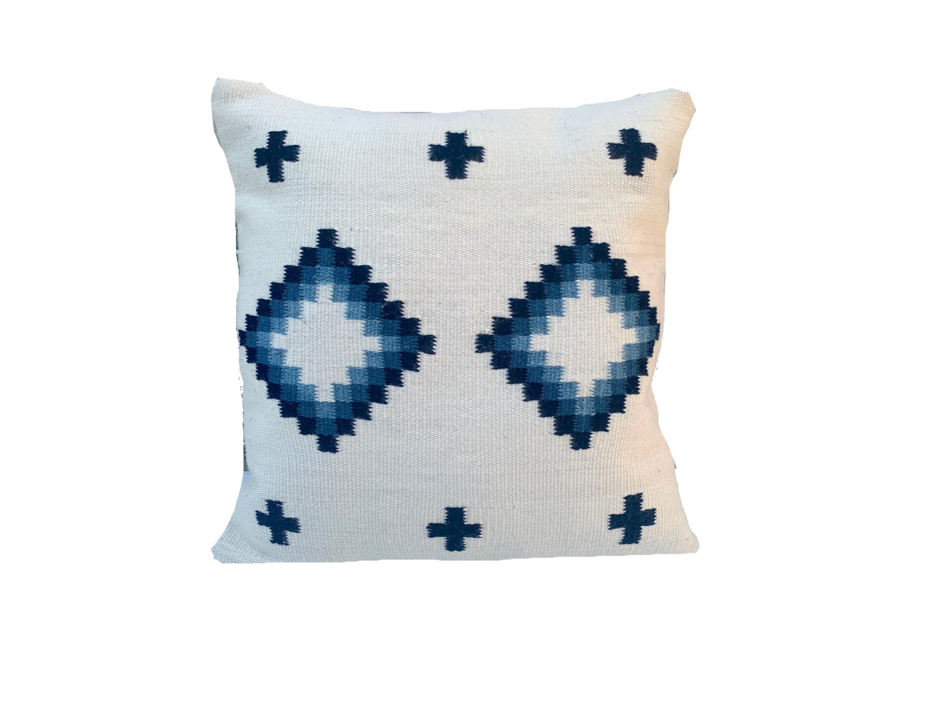 Merino Pillow Cover – Indigo Dyed