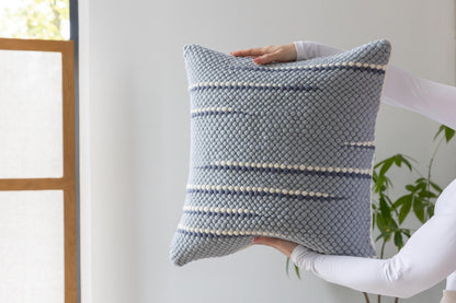 Merino Pillow Cover – Slate Blue